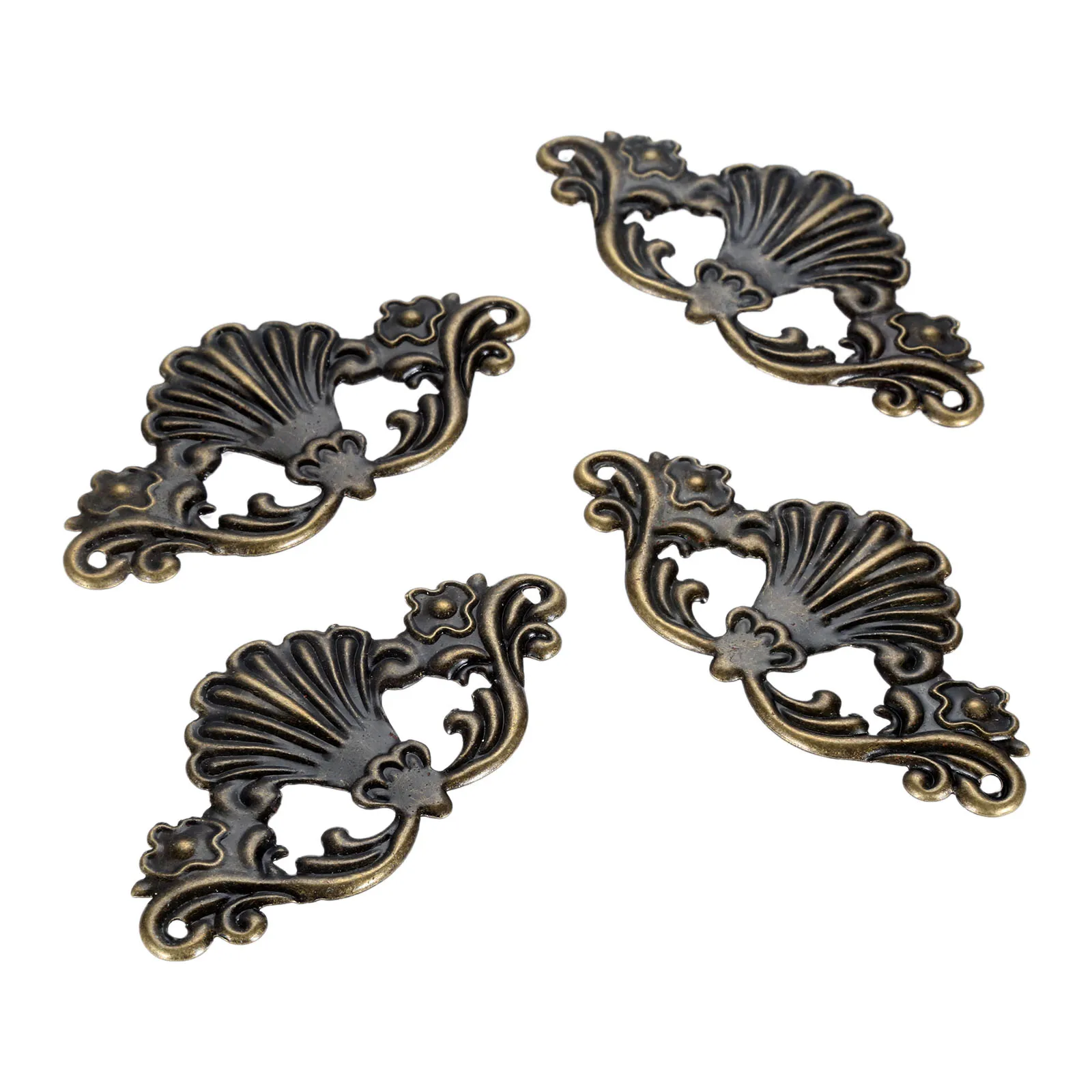 4Pcs Jewelry Wooden Box Decorative Protector Brackets Album Embellishment Scrapbook Corner Protection Guard Cover Flower Corners