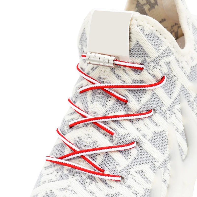 Elastic Shoe Laces For Sneakers Round Shoelaces Without Ties Capsule Metal Lock Lazy Shoes Lace Quick Put On And Take Off