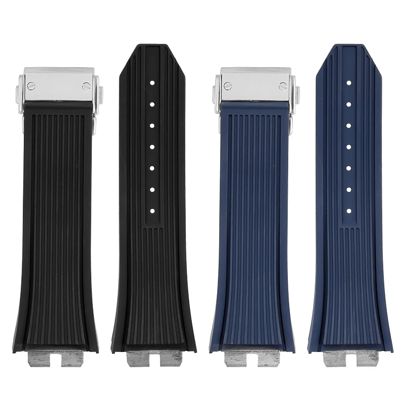 For Hublot tattoo SANG BLEU fluororubber Watch strap Hengbao 415 414 Quick release For Men VITON Watchband 28*18mm FKM bracelet