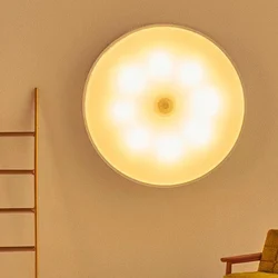 Rechargeable Motion Sensor LED Night Light Switch Rechargeable Inductor Lights Stair Step Indoor Cabinet Wall Lamp For Bedroom