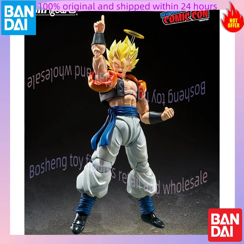 Originele Bandai S.H.Figuarts Shf NYCC 2025 Exclusieve Dragon Ball Super Saiyan Gogeta Op Voorraad Anime Action Collection Figuren