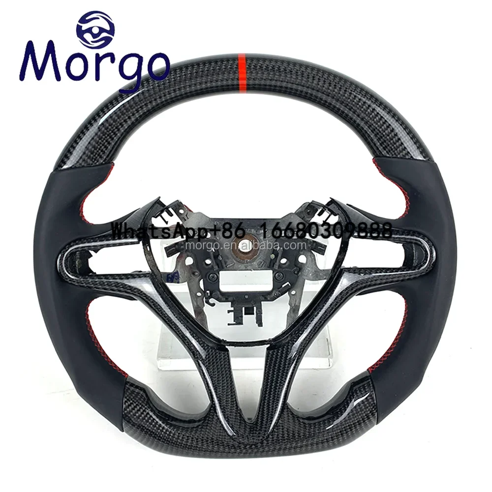 Carbon Fiber Steering Wheel Customized cars accessories for  Civic FIT2 GE8 Civic 8th FA1 2011 2012 2013 2014 2015 2016