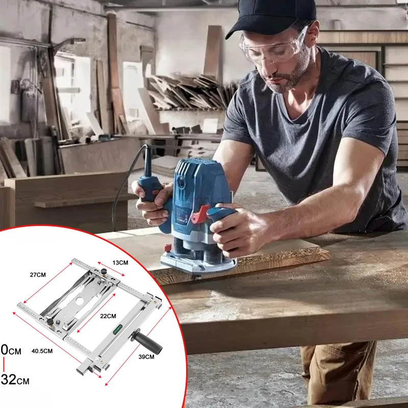 Imagem -02 - Electricidade Serra Circular para Carpintaria Edge Guide Posicionamento Rápido Backing Board Máquina de Corte Router Tools