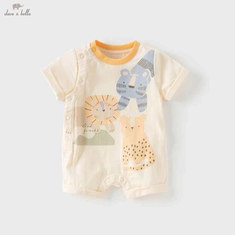 Dave Bella Baby Newborn Jumpsuit Creeper Summer Cool Comfortable Boys Girls Romper Casual Print Cute Gentle Clothes DB2251540