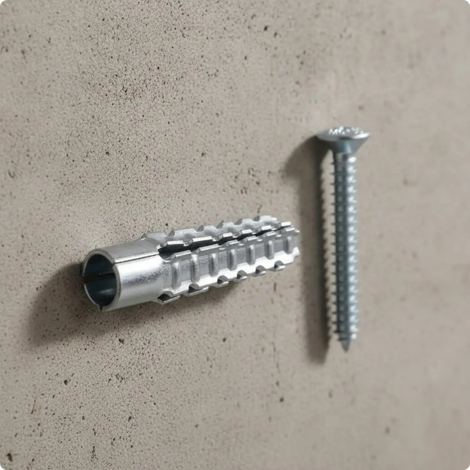 Firm Grip Galvanized Expansion Anchor Screw for Concrete Brick Installation of Cabinets and Household Fixtures