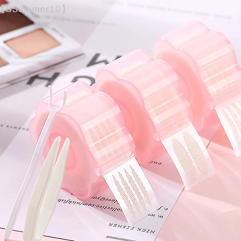 【SSummer10】360Pcs Clear Gray Beige Eyelid Stripe Tape - Big Eyes Invisible Double Fold Shadow Sticker Beauty Tool【SS】