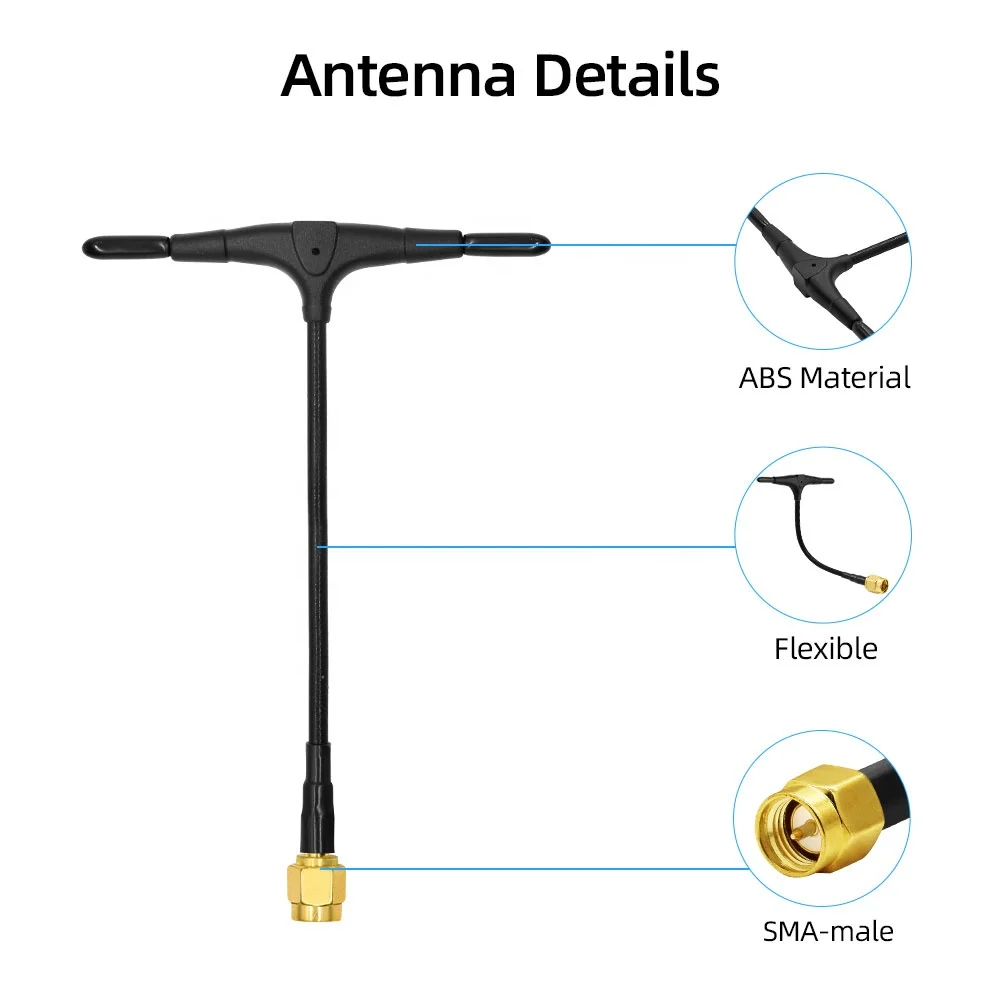 Neue Artikel UAV-Antenne T-förmige MIMO-Antenne 2,4 GHz Long Range Crossing Machine Control Grips Antenne