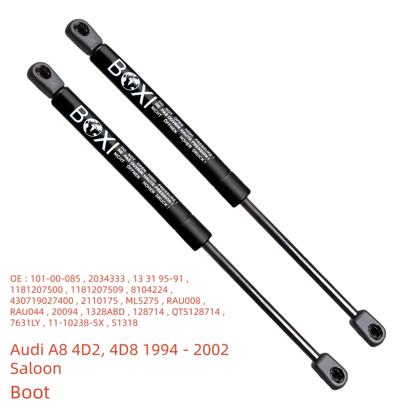 4D0827551B 2Pcs Boot Shock Lift Support 101-00-085 4D0827551A For Audi A8 4D2, 4D8 1994 - 2002 Saloon 4D0827551B Lifts Struts