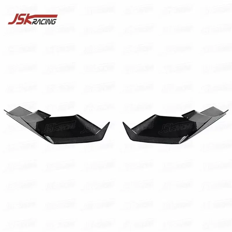 M STYLE CARBON FIBER FRONT BUMPER SPLITTERS for 2014-2018 LAMBO HURACAN LP610