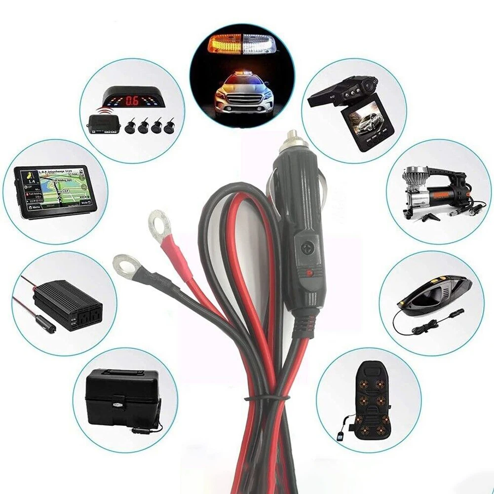 12-24V Cigarette Lighter Adapter Power Cord Car Male Plug Heavy Duty Cigarette Lighter Adapter Apply To Cigarette Lighter Socket