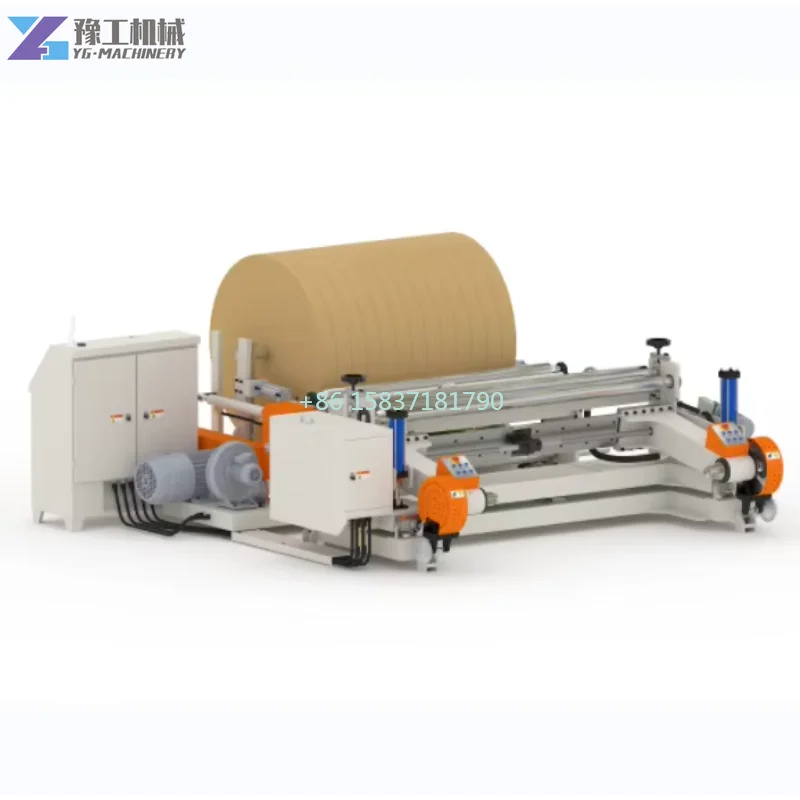 Automatic Kraft Paper Slitting Cutting Machine High Speed Jumbo Kraft Paper Roll Cutter Slitter Slitting Rewinder Price for US