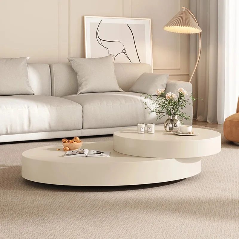 

Luxury Industrial Coffee Tables Round Nordic Modern Designer Storage Table Unique Living Room Mesa Centro Salon Home Furniture