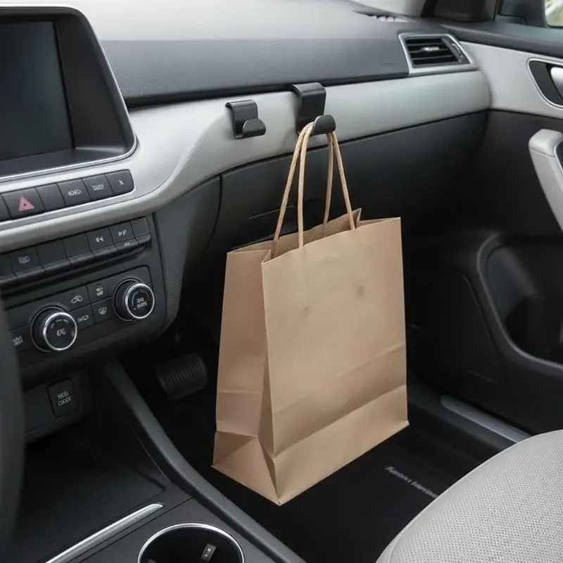 10Pcs Wall-Mounted Car Copilot Hooks Durable Glove Box Storage Holders for Keys Masks Auto Interior Organization Accessories