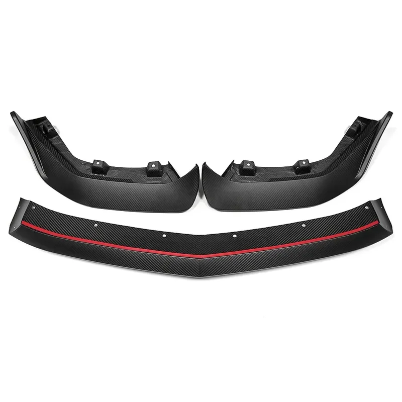 True Dry Carbon Fiber Front Bumper Lip Shunt Protective Cover Trim for Acura Integra Type S 2023-2026 Body Accessories