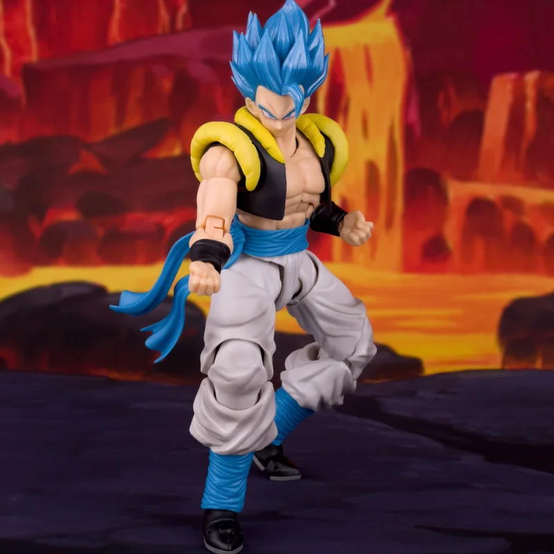

In Stock, Magqueta Movable, Blue Gogeta, Old Mar Dragon Ball SHF 1/12 Movable Figure, Collectible