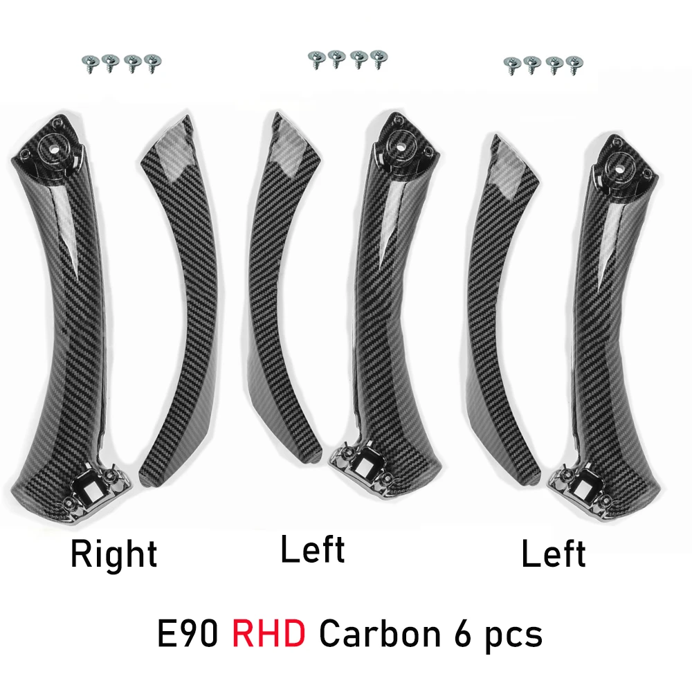 Vervangende deurgrepen voor BMW 3 Serie 2005-2012 E90 E91 E92, 6 stuks, LHD RHD, binnendeurgrepen 316 318 320 325 328 330 - afbeelding 1