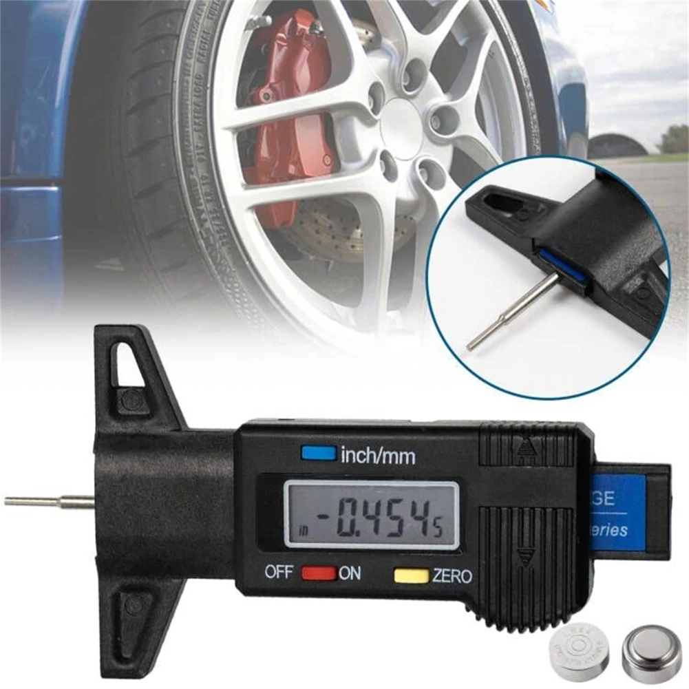 

Digital Tyre Tire Depth Gauge Meter Ruler With LCD Display Screen Digital Tire Depth Gauge Tool For Cars Trucks