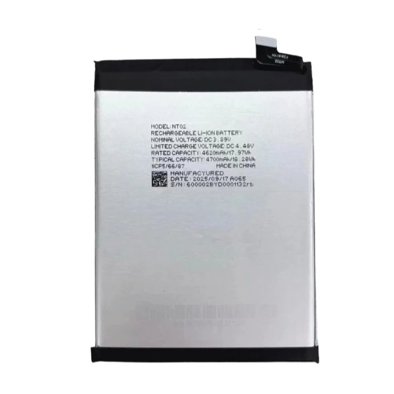 High Quality NT02 Mobile Phone Battery 3.89V 4700mAh For Nothing Phone 2 Brand New Replacement Battery