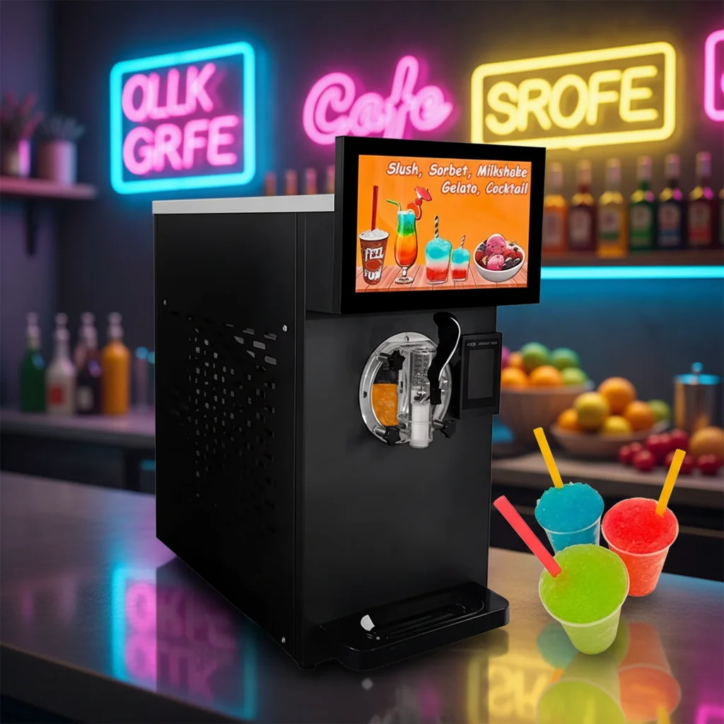 Milkshake Maker Slushy Machine Stainless Steel Production Automatic Commercial Milkshake Machine