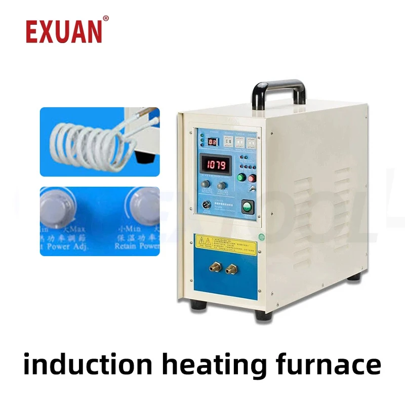 High Frequency Induction Heating Machine Welding Machine Metal Quenching Coil 15KW Small Frequency Smelting Furnace