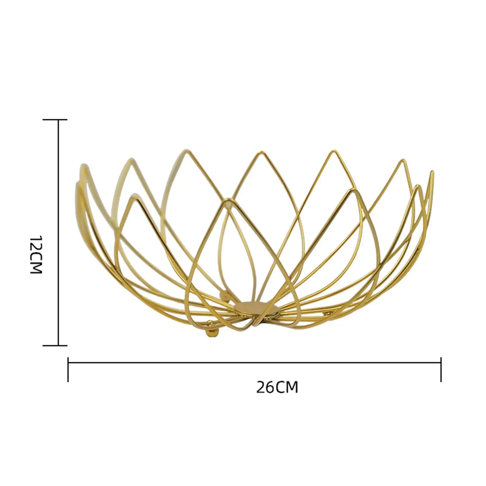 Minimalist Fruit Basket for Home Decorative Bread Snack Candy Wire Basket