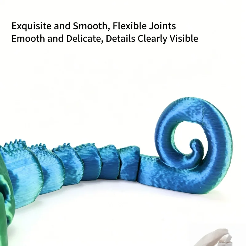 Multi-joint Movable 3D Chameleon Figures Simulation Animal Toy Miniature Home Decor Kids Birthday