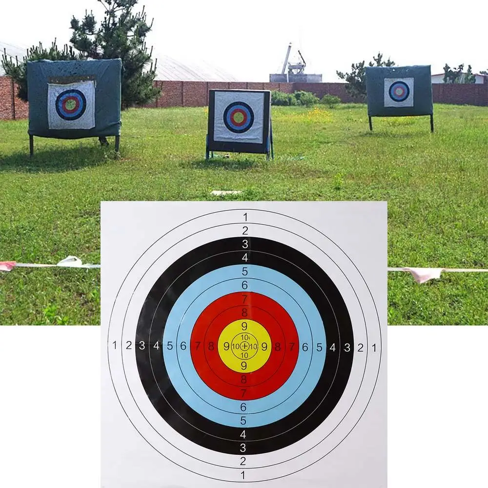 60*60cm 10Pcs for Hunting Practice Amusement Bow Paper Face Arrow Archery Targets Paper