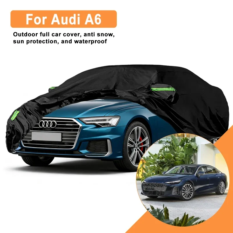 

For Audi A6 Car Full Cover - Outdoor Waterproof Snowproof Sunshade, Winter & Summer All Weather Auto Protection Accessories