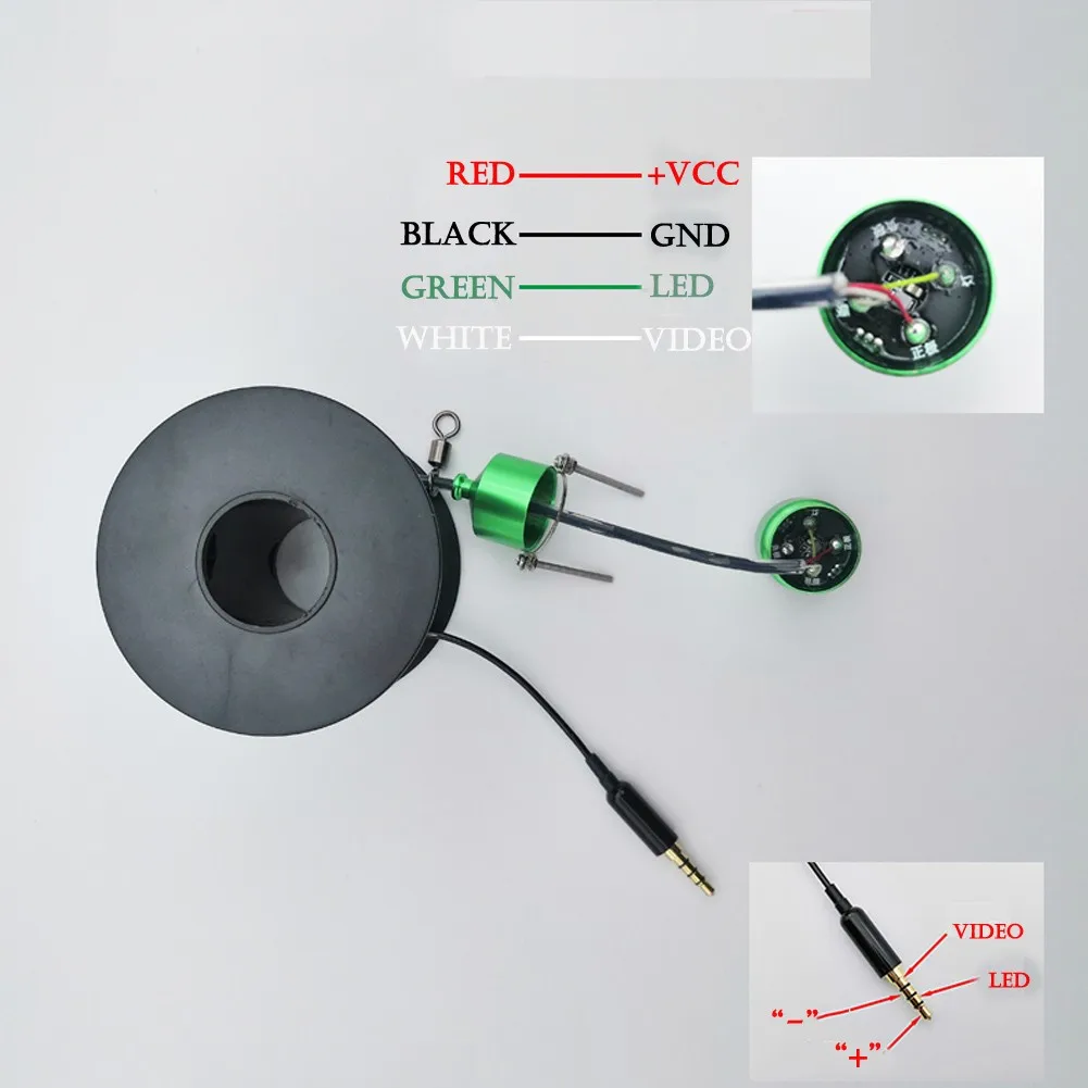 Podwodna kamera wędkarska o wysokiej rozdzielczości do ciemnego noktowizora Wideo 1080P Wodoodporna IP68 Lekka konstrukcja