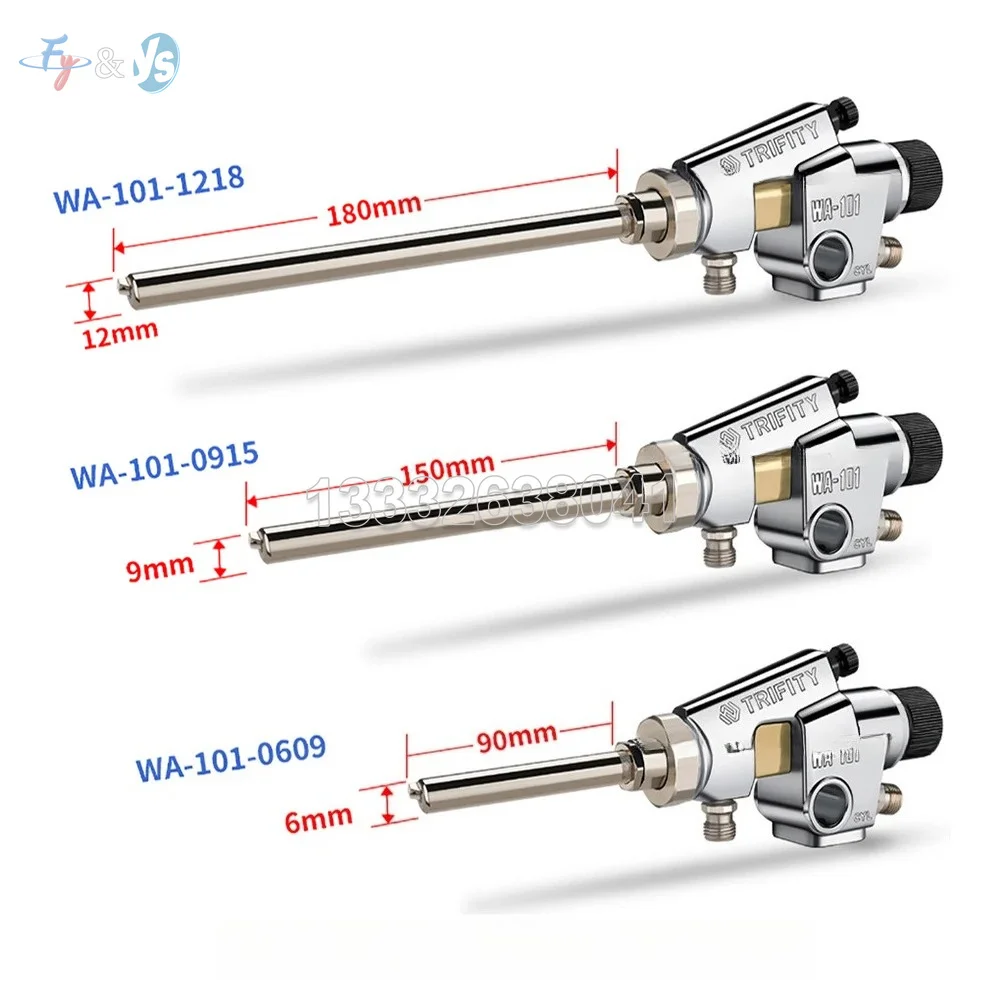 Automatic Air Spray Gun with Extension Rod WA-101 Internal Coating Spray Gun Mini Professional Auto Power Tools Air Painting Gun