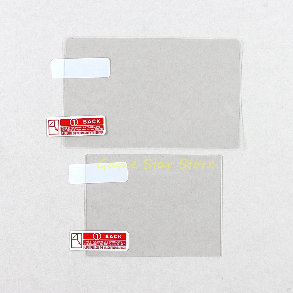 50sets Top Bottom LCD Screen Protector PET Clear Protective Film For New 3DS Game Console