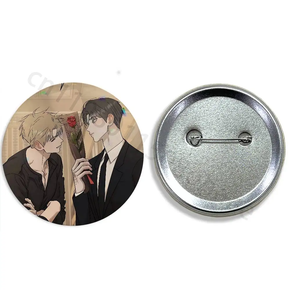 Red Thread Quest Anime Tinplate Enamel Pins Creativity Printed Pictures Text Metal Lapel Badges Brooches