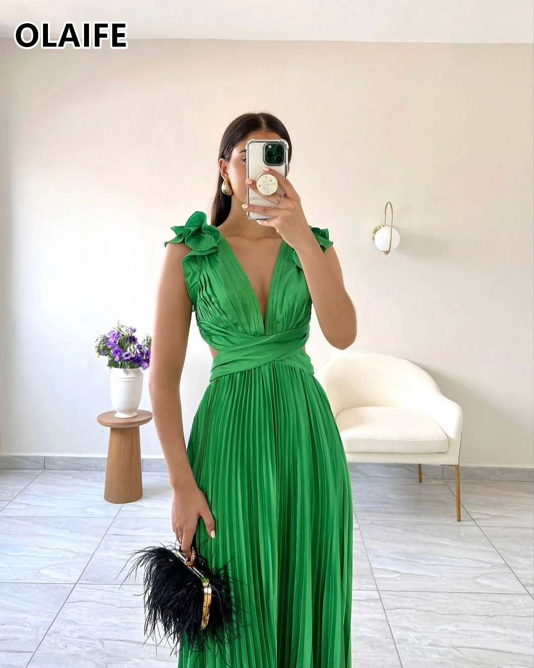 Evening Dresses for Women with Pleats Long A Line فساتين للمناسبات الرسمية robe de soirée vestidos de fiesta elegantes 2024