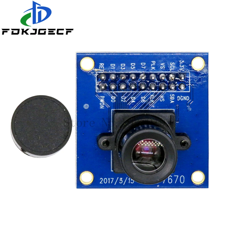 OV7670 camera module OV7670 moduleSupports VGA CIF auto exposure control display active size 640X480 For Arduino