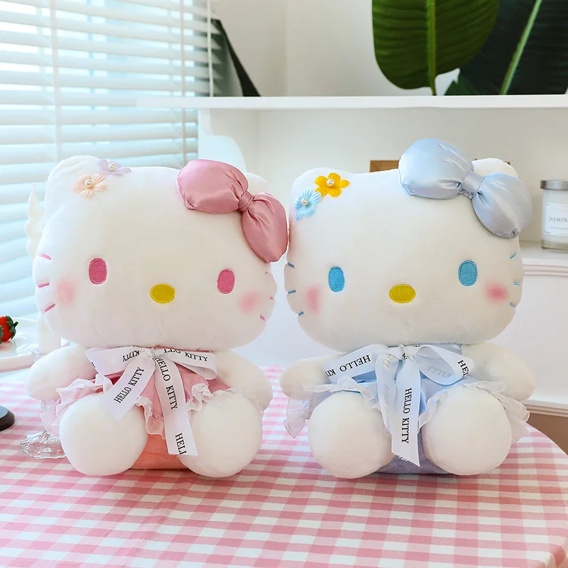 Schattige Hello Kitty Knuffel Anime Kawaii Kussen Pop Kinderen Knuffels Model Peluche Verjaardagscadeau Kinderen Speelgoed, Huis & Kamer Decoratie