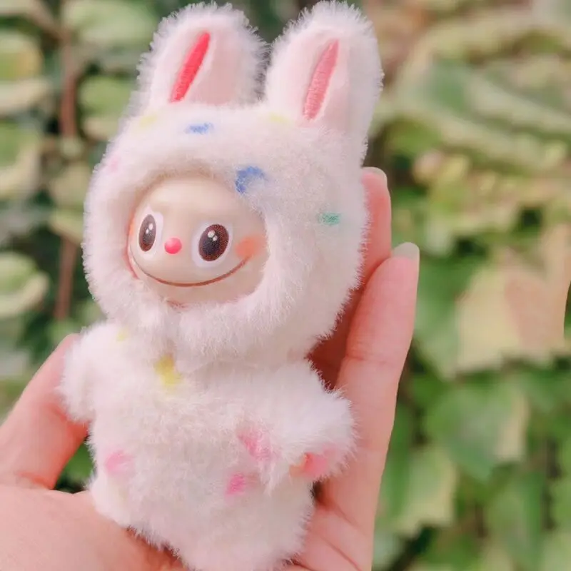 

Для/ткани Labubu4.0 Heart Code Series, милая плюшевая одежда, мини-футболка серии Mokoko, такая же одежда