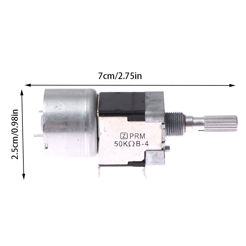 1PC RK168 Motor Machine Drive Volume Potentiometer B50K B100Kx2 Stereo Amplifier Dual Channel Axis Length 25MM Plum Shaft