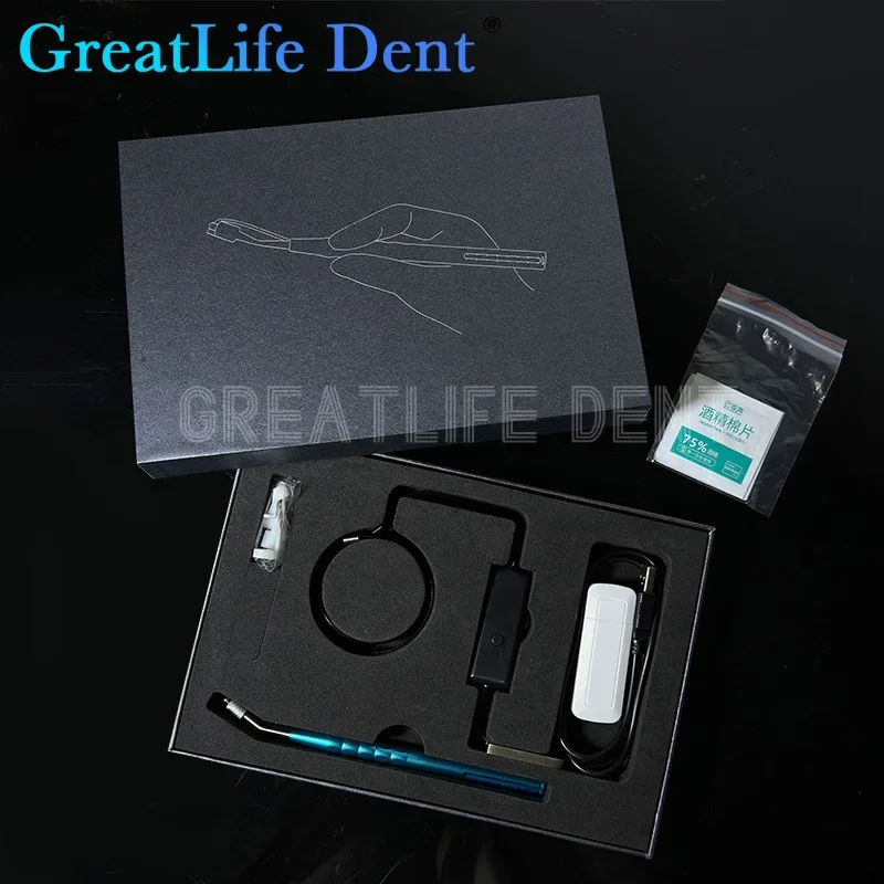 GreatLife-Dent Micro Câmera Dental, Tempo Real, Wi-Fi, Visual Remoção do Canal Raiz, Espelho Boca, Endo Motor, 24 "Tela