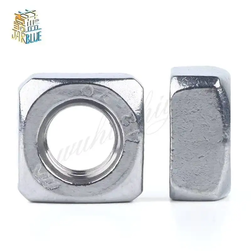 20-50Pcs DIN557 GB39 M3 M4 M5 M6 M8 304 Stainless Steel Square Nuts