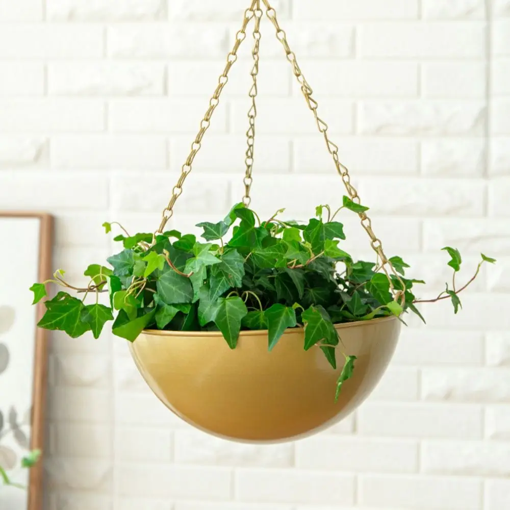 

Thickened Aerial Hanging Garden Balcony Iron Art Plant Holder Flower Rack Flower Basket Hanging Basket