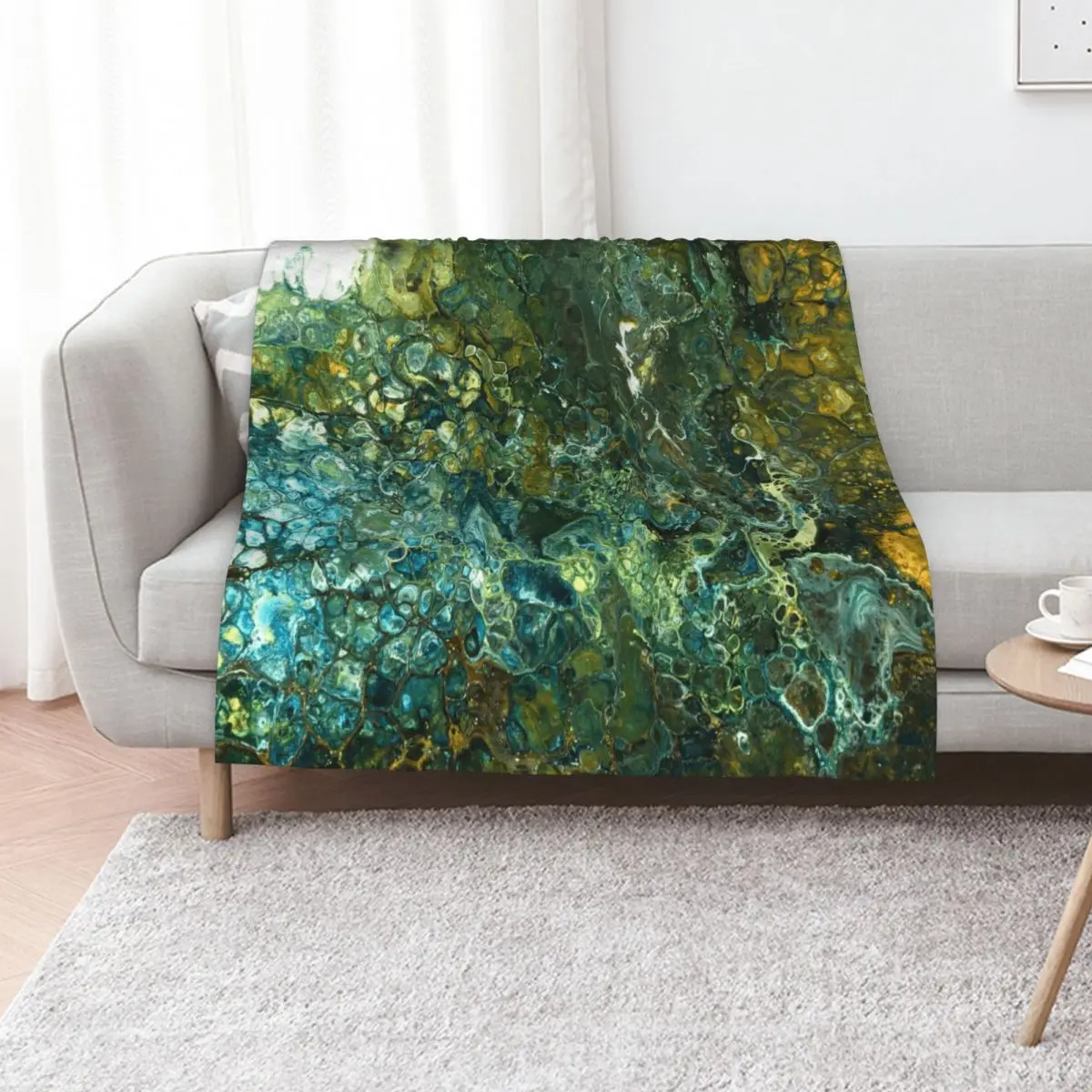 

Wild forest Throw Blanket blankets and throws warm winter anime Beach Blankets