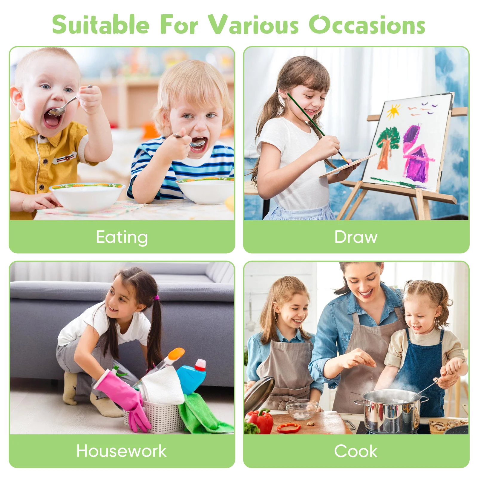 

2 шт. Детские водонепроницаемые фартуки с длинными рукавами для рисования, с большими карманами, регулируемой застежкой, из ПВХ, для творчества и рукоделия