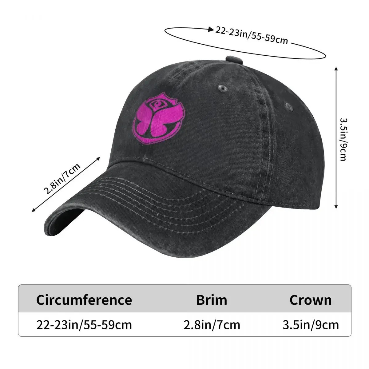 Electronic Music Festival Baseball Cap Pink Logo Women Men Trucker Hat Sun-Proof Outdoor Gym Baseball Caps Gift