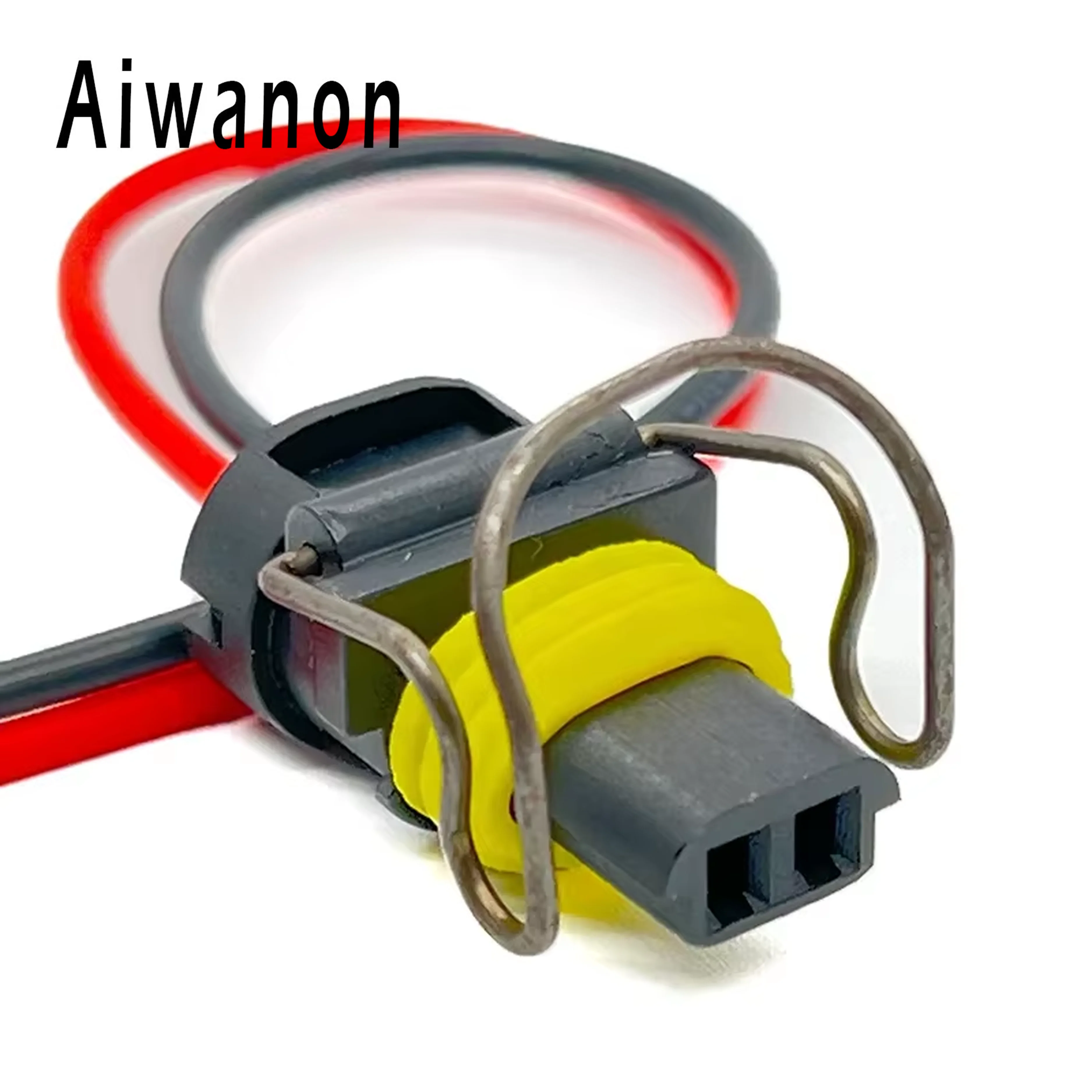 

1 Set 2 Pin Car Excavator Injector Engine Cylinder Head Valve Chamber Fuel Parts Electrical Connectors Wire Harness Plug For CAT