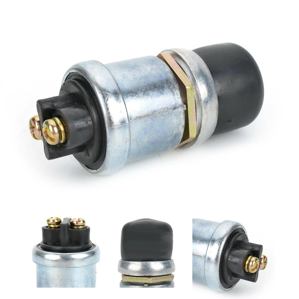 Momentary SPST Push Button Switch Rated 60A 12VDC 40A 24VDC IP67 Dustproof for Ignition Starter in Vehicles and Marine Equipment