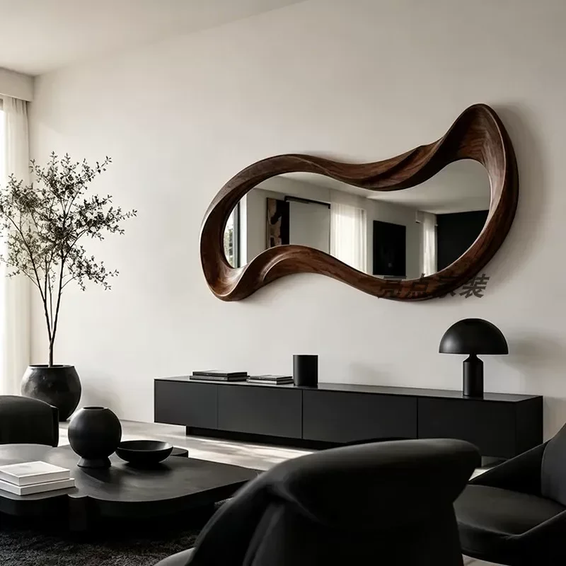 Retro Bathroom Wall Mirror Irregular Shape Makeup Mirror Creative Special Shaped Decorative Mirror for Home Decoration