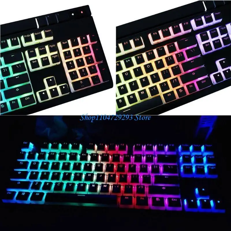 Double Shot 143 Keys Set RGB Backlight OEM Profile Keycaps Gamer Mx Switch 