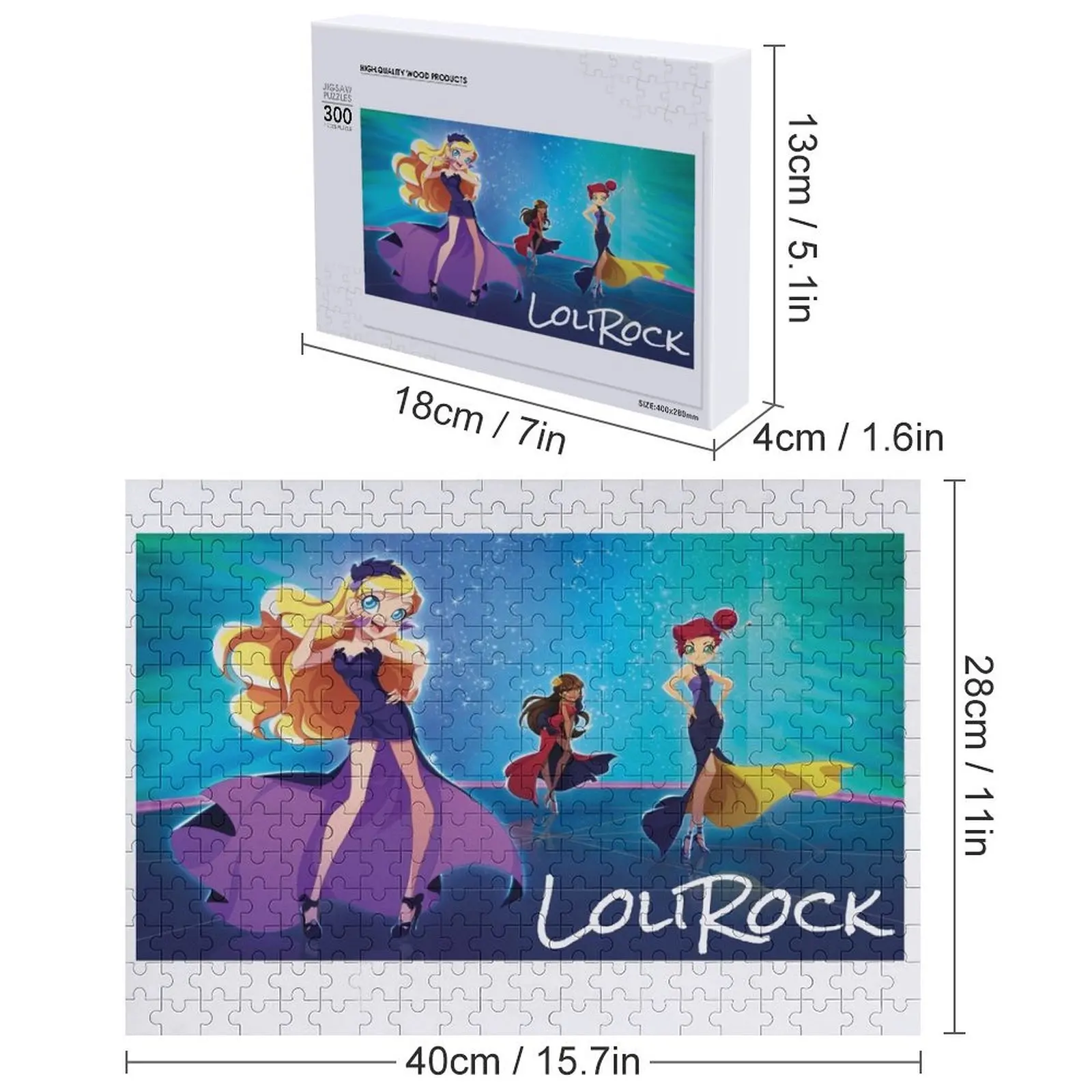 LoliRock 3 Jigsaw Puzzle Customized Kids Gift Personalized For Kids Custom Wood Puzzle