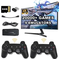 Video Game Console for Boys, Dual Wireless Controller, 4K HD, 2.4G, M8, 20000 Games, 64GB, Retro Games, Christmas Gifts