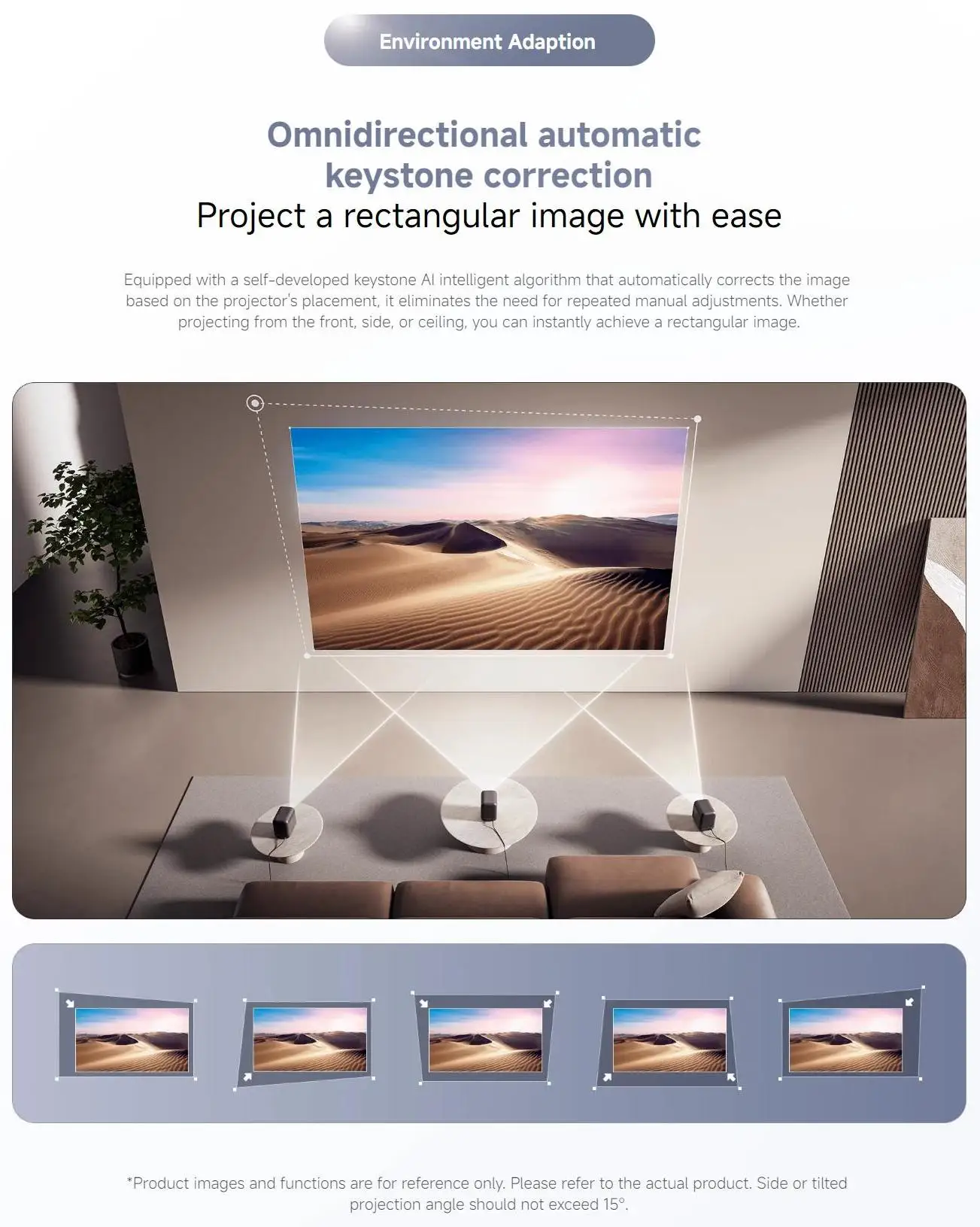 Xiaomi Smart Projektor L1, 200 ANSI Google TV 1080p Auflösung, Google Assistant, Autofokus und automatische Trapezkorrektur, BT5.0 – Detail 7